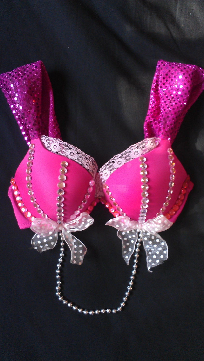 Pink Mermaid rave bra