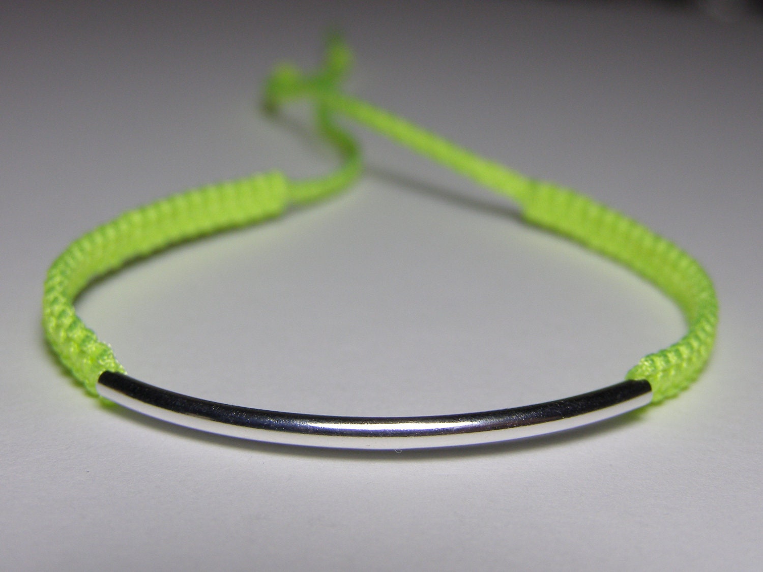 Silver bar bracelet