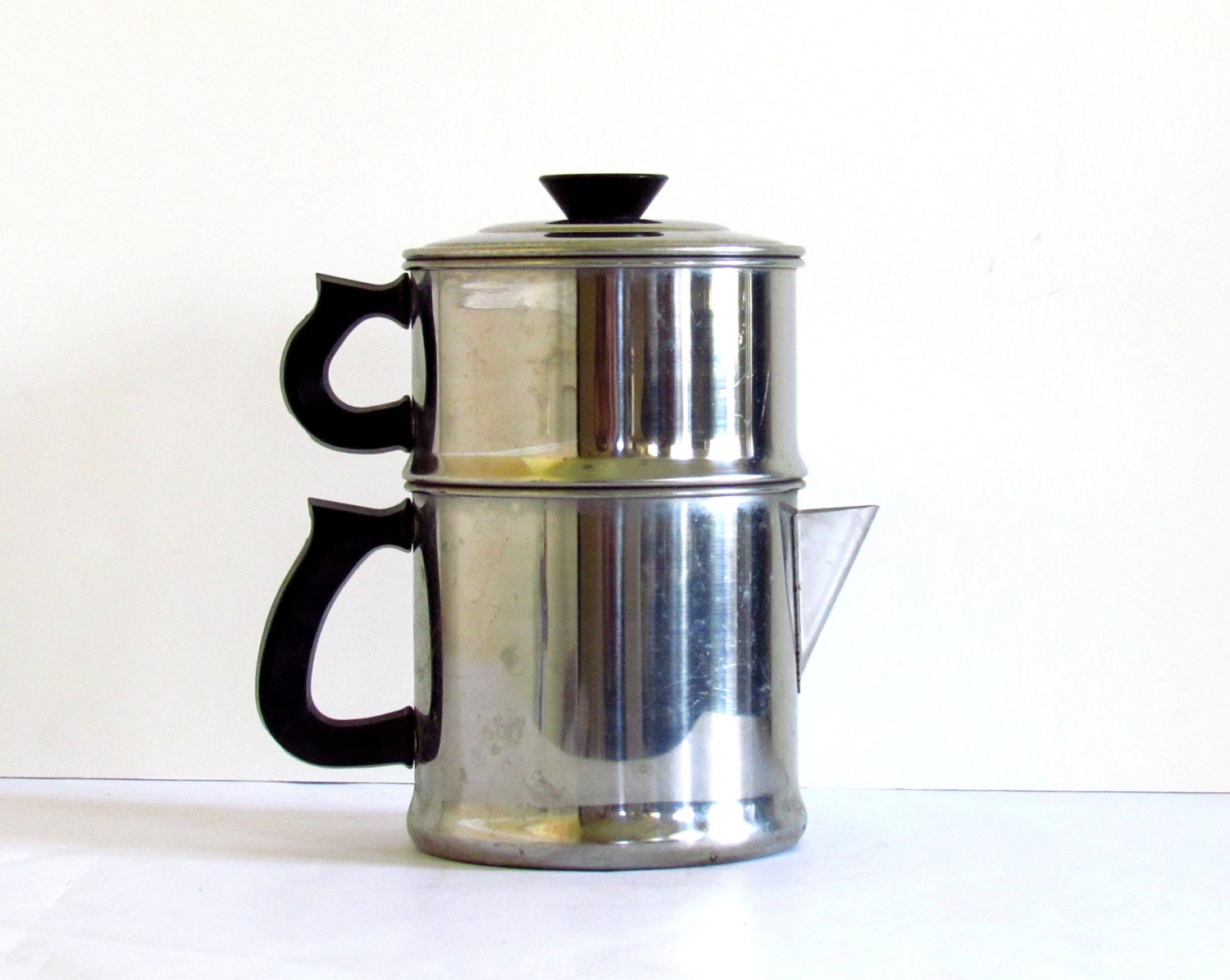 Vintage Coffee Espresso Maker Pot / Drip Stove Top / Camping - iasVintage Vintage Coffee Espresso Maker Pot / Drip Stove Top / Camping - iasVintage