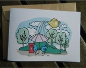 Cute Bird Notecard Set / Bird Greeting Cards