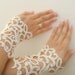 bride lace gloves, Wedding Gloves, ivory Lace gloves