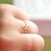 Infinity Ring Hammered Brass