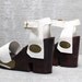 Vtg 70s White Leather Wood Monster Platform Wedge Sandals 5