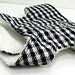 Dog Harness Vest Comfort Harness Soft Dog Harness in Black and White Houndstooth Print
