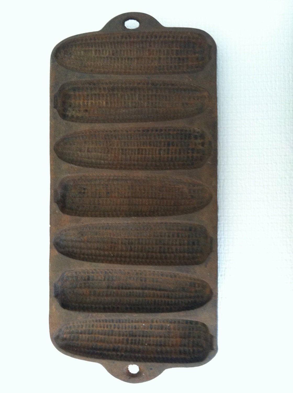 Vintage Antique Wagner Ware Corn Cob Bread Cast Iron Mold Muffin Pan