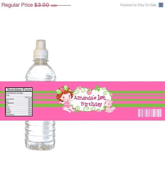 strawberry water bottle