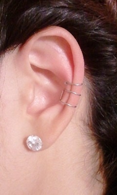 Double Silver Ear Cuff