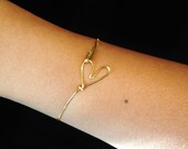 Delicate Heart Bangle