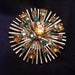 Vintage Lisner Antique Explosion of Color Brooch