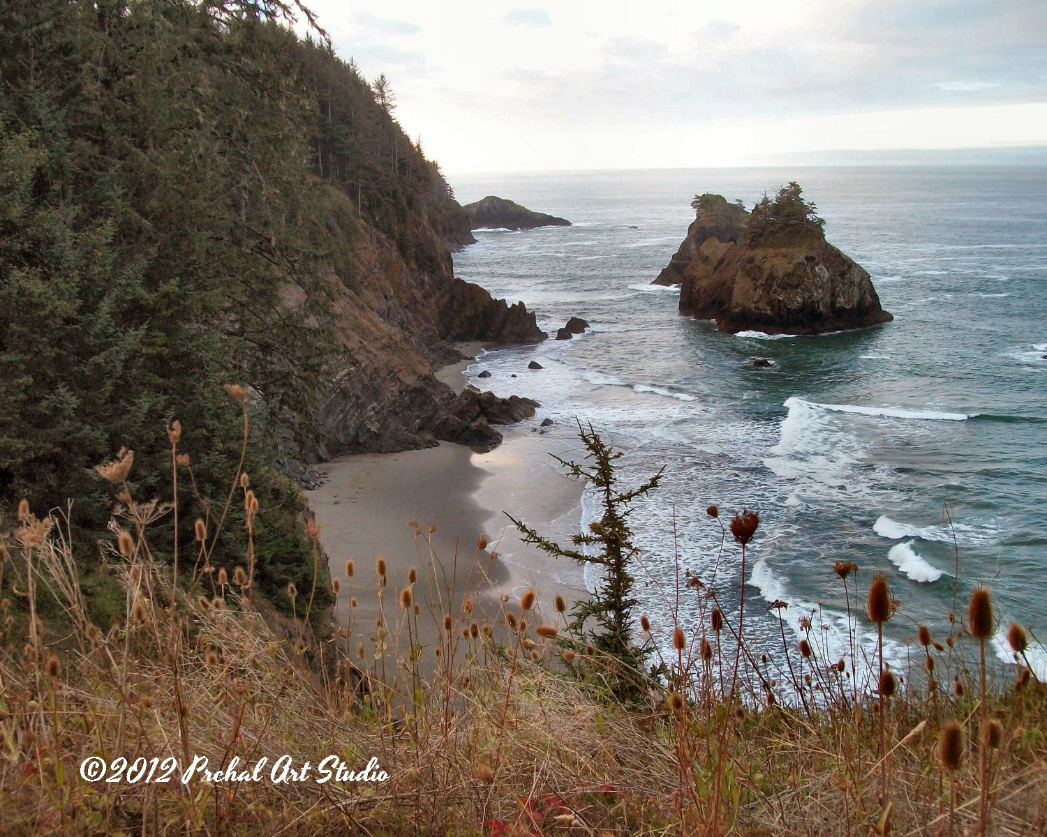 Ocean Photography, Rocky Coast Photo, Nature Photography, 8x10 Print by John Prchal - Coastal Oregon