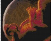 Baby In Utero Handmade PDF Cross-Stitch Pattern