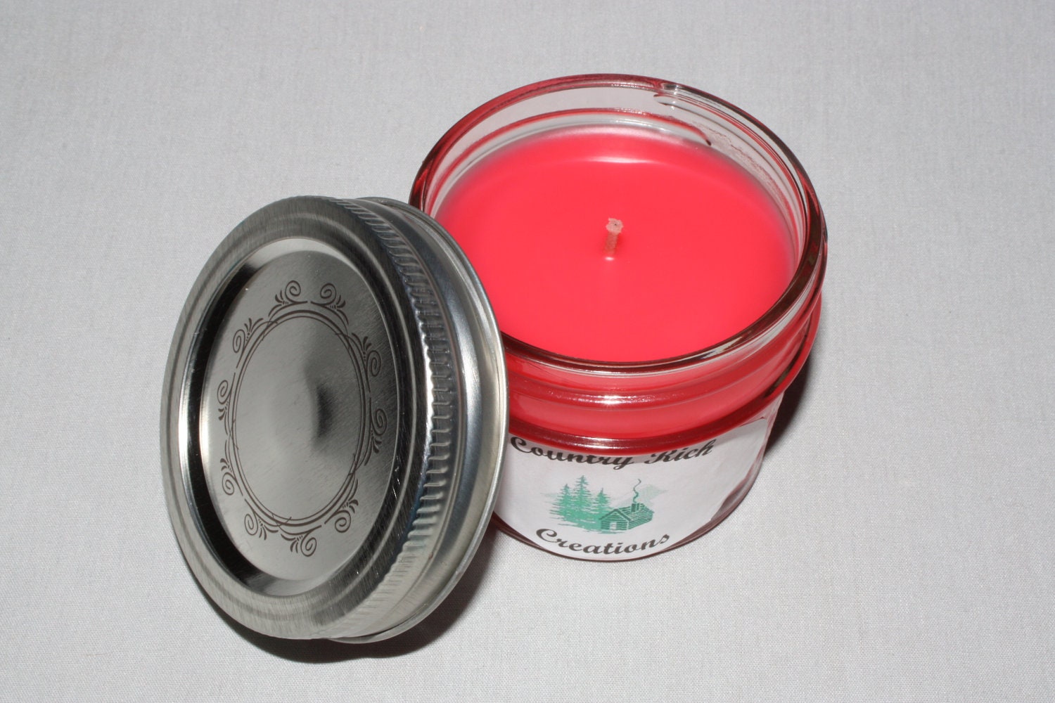 Jar Candle - 4 oz - Pink - LoveSpell