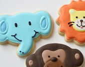 Safari Animal Sugar Cookies (3 dozen)