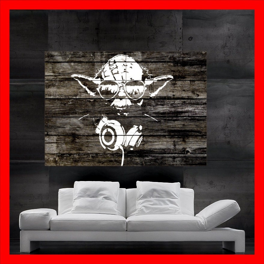 STARWARS huge print poster photo art big cool Master Yoda New r2d2 darth vader