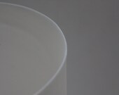 Stoneware white vase in English fine bone china