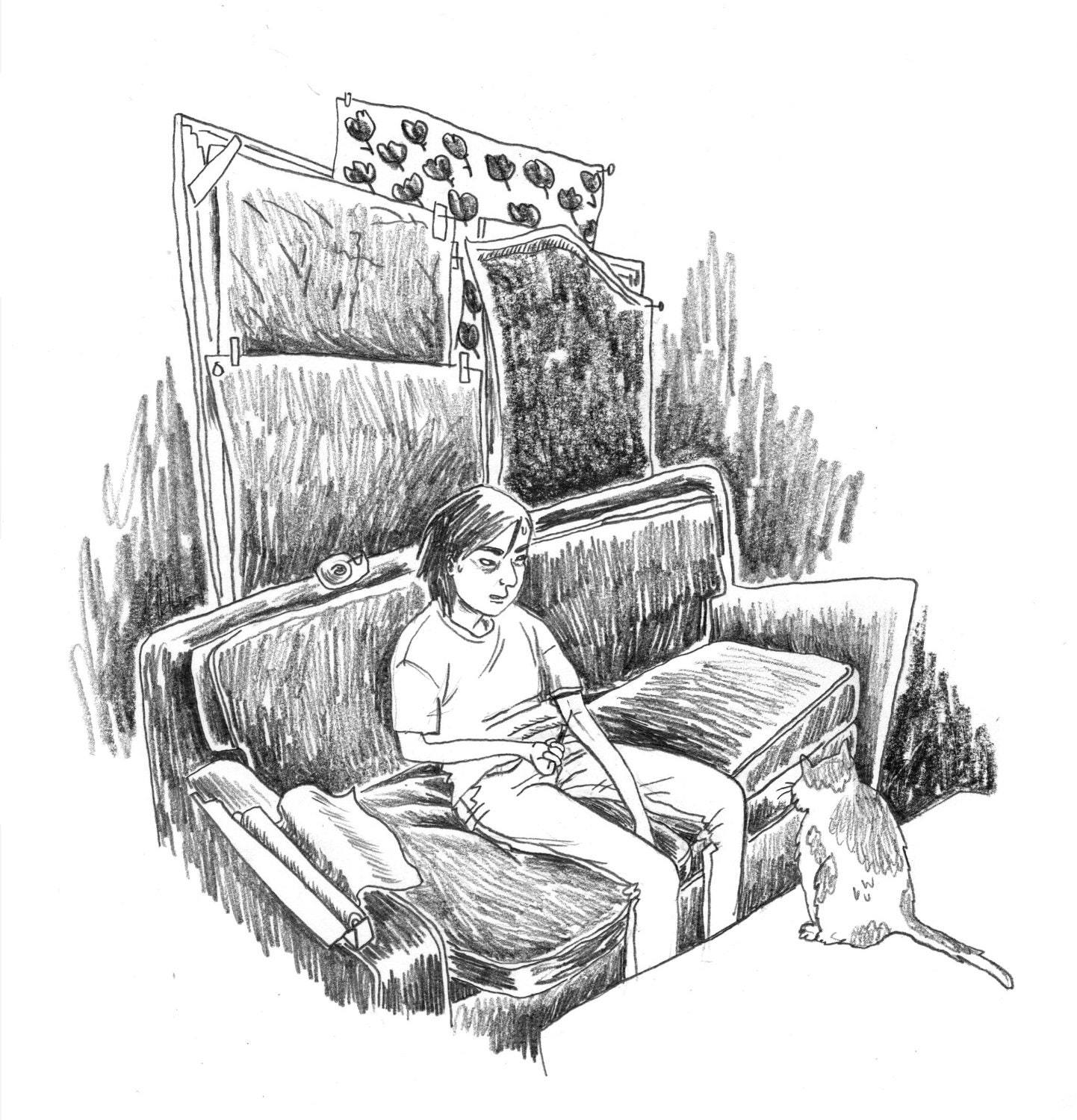 Illustration from "Dear Diary" by Lesley Arfin (mature)