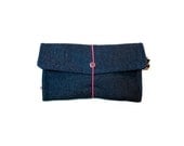 Tobacco pouch "Denim Purple" / Fabric tobacco pouch