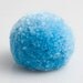 handmade brooch with a light blue pompom, pom pom, pompon by bimabejbe