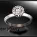 Designed 14K  Diamond Engagement Ring.