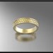 For her 14k gold special design Wedding Band.