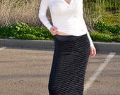 Navy blue Women Handmade Maxi Long Skirt Beautiful Modern Clothing