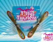 Titty Twirlers - Propeller Pasties - Go Go Gold/Tempting Tangerine