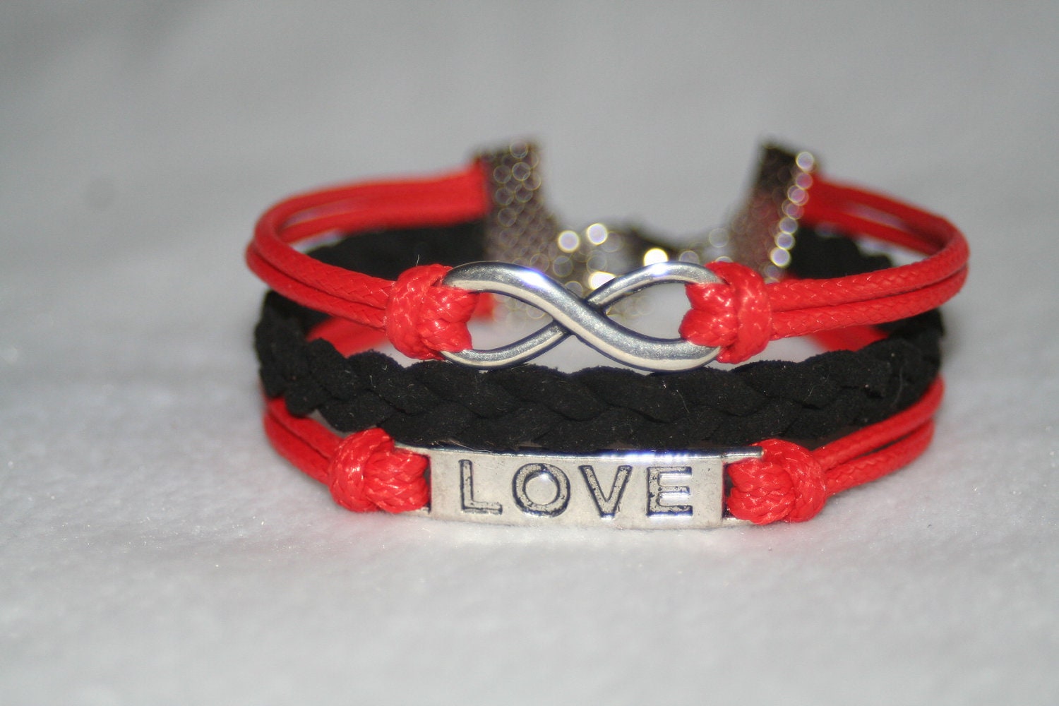 bracelet love bracelet infinity bracelet karma bracelet magic cute Three strings together