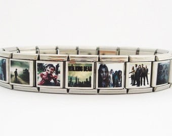 The Walking Dead inspired Photo Charm Bracelet