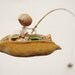 Doll mobile,  Waldorf inspired home decor, Natural  colors   - The Fisherman