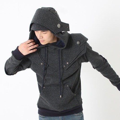 Patrick Armored Knight Hoodie(100% Handmade Wool) Made To Order