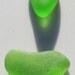 Sea Glass Rare Beach Glass Green Heart Shape and Tear Drop
