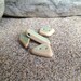 Drilled Sea Glass Sea Beach Pottery Pendant Buttons Genuine Sea Pottery