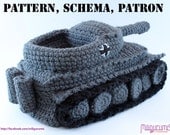 PATTERN for Tiger 1 Tank  - Panzer Crocheted Slippers
