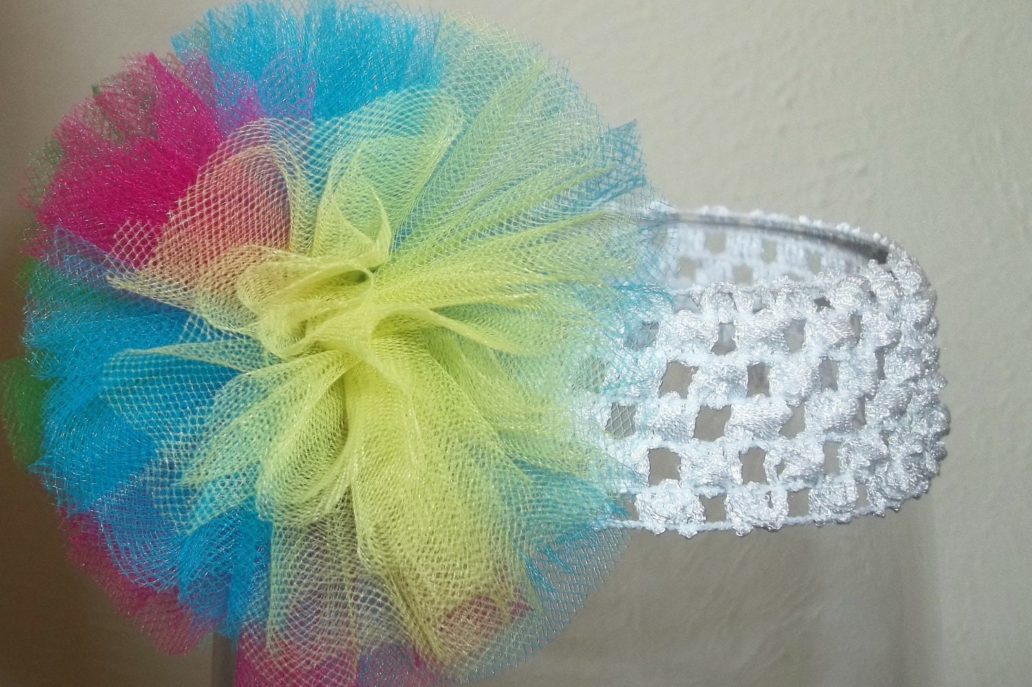 Headband: Rainbow Crochet Headband