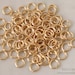 6mm Gold Plated Jumprings - GP Jump Rings - Pack of 100 Pcs - 100 Pieces - Ships from USA - 18 Gauge Open Split Rings