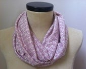 Mod Vines Rosy Pink Jersey Infinity Scarf