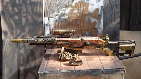 Steampunk Sniper Rifle Nerf Gun LONGSTRIKE with Scope