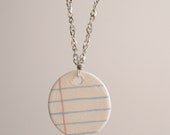 Round Page Ceramic Necklace