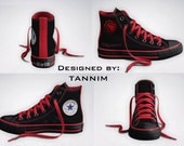 Custom Game of Thrones: House Targaryen Converse Chucks
