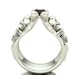 Skeleton Engagement Ring in Sterling Silver