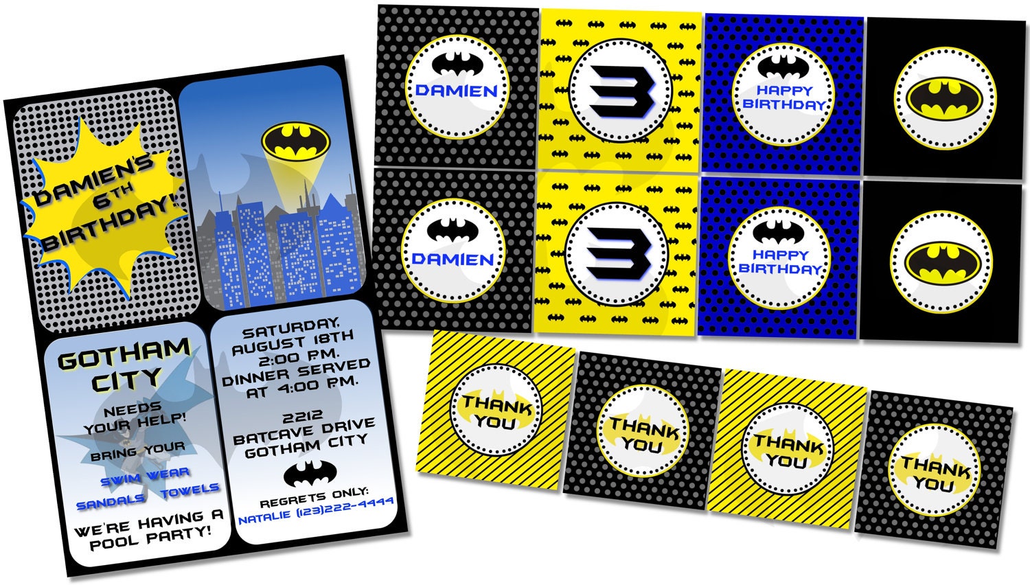 Batman Birthday Invitation Wording