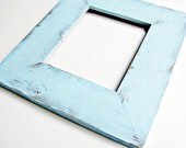 8x10 Picture Frame TURQUOISE blue distressed shabby cottage chic rustic Photo Frame 'Choose Color'