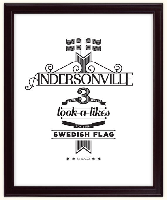 Andersonville 11x14 Silk Screen Poster