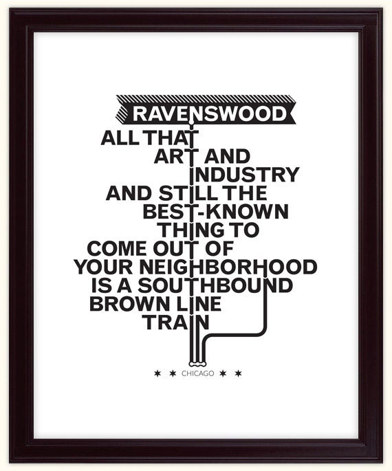 Ravenswood 11x14 Silk Screen Poster
