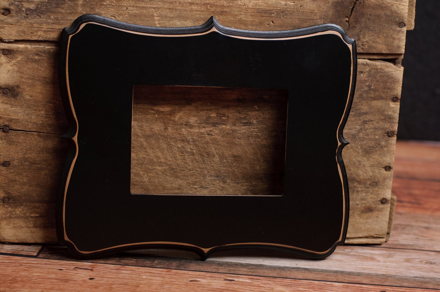5x7 "Simon" Frame - Whimsical wood picture frames with your choice of our custom colors.