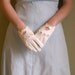 Vintage White Ladies' Driving Gloves size 7