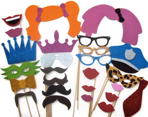 Photo booth props / Wedding photo booth props / Birthday photo booth props / Photobooth props