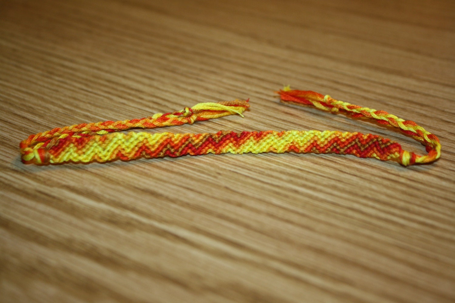Handmade 8-string multi-colored zig zag friendship ankle/wrist bracelet