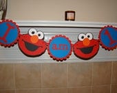 Elmo High Chair First Birthday Banner