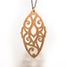 Elegant bamboo laser cut pendant